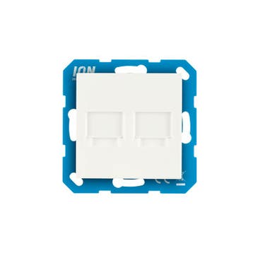 ION INDUSTRIES I MODULAR JACK I 2-VOUDIG MET CENTRAALPLAAT, Verzenden