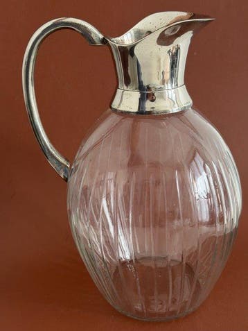 Karaf - Glas, Verzilverd