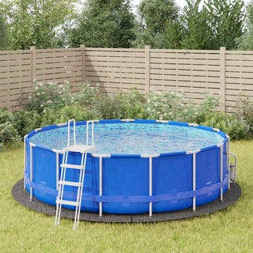 vidaXL Zwembadgrondzeil Ø458 cm polyester geotextiel, Verzenden