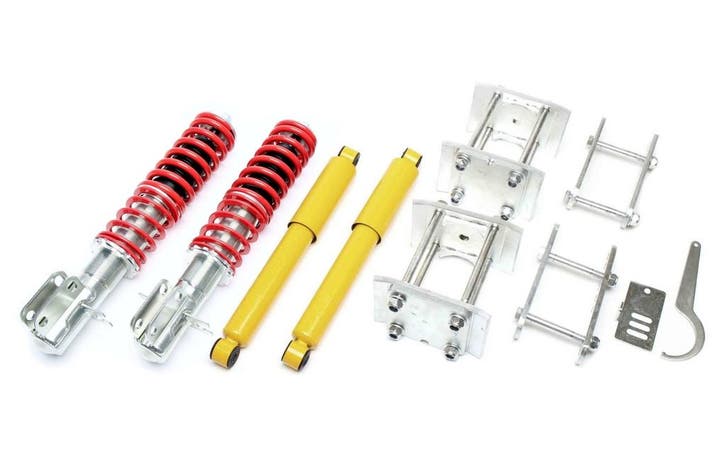 Volkswagen Caddy I schroefset verlagingsset, Autos : Pièces & Accessoires, Suspension & Châssis, Enlèvement ou Envoi