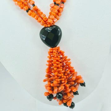 Corail rouge - Argent - Collier - CORALLO MEDITERRANEO