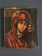 Icoon - Moeder Gods van Kazan - Hout