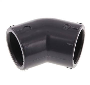 Raccord coudé PVC 45deg à emboîtement 25x33mm [2 Pièces], Verzenden