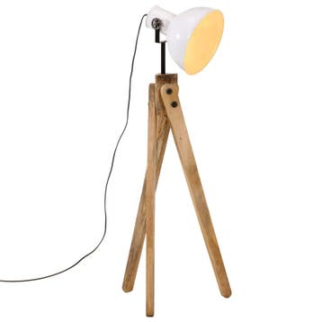 vidaXL Vloerlamp 25 W E27 45x45x120 cm wit, Huis en Inrichting, Verzenden, Nieuw