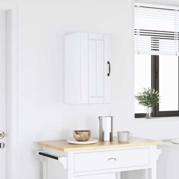 vidaXL Keukenbovenkast Lucca bewerkt hout wit, Verzenden