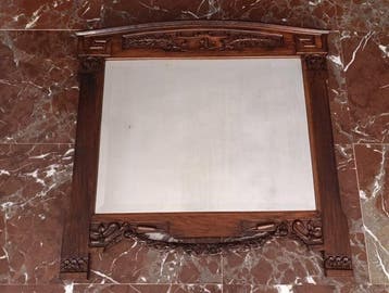 Fabricado y tallado a mano - Ebanista - Wandspiegel- Oude, Antiek en Kunst