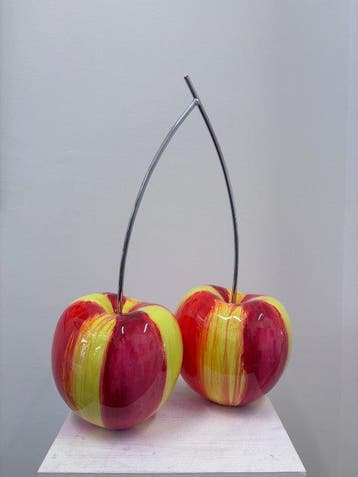 sculptuur, Ciliegie - 54 cm - Hars
