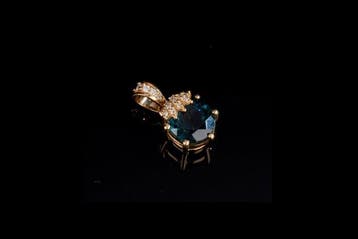 Pendentif - 18 carats Or jaune - 2.26ct. tw. Tourmaline -