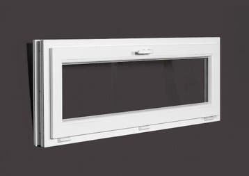 PVC kunststof kiepramen HR++ altijd in Stock! Zeer voordelig, Kunststof, Minder dan 75 cm, Raamkozijn, Nieuw