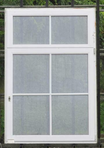 meranti houten blokraam , raam, chassis , venstere 116 x 174, 75 tot 150 cm, Gebruikt, Raamkozijn, Ophalen of Verzenden