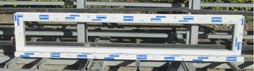 pvc raam , chassis van 56 x 147  wit / creme, Kunststof, Raamkozijn, Nieuw, Ophalen of Verzenden