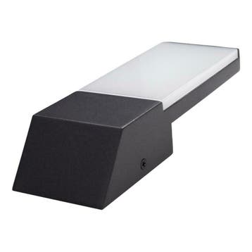 LED Buiten Wandlamp Zwart 9W Naturel Wit Delhi Netstroom, Verzenden, Nieuw, Overige materialen