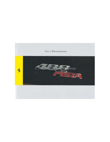 2018 FERRARI 488 PISTA INSTRUCTIEBOEKJE ITALIAANS, Auto diversen, Handleidingen en Instructieboekjes