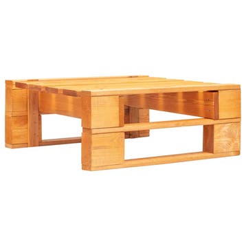 vidaXL Tuinhocker pallet hout honingbruin, Verzenden