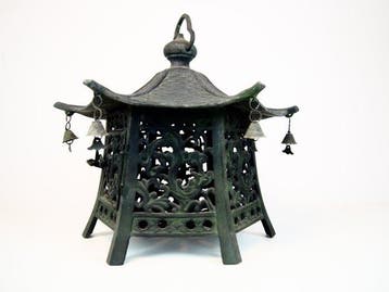 Hexagonal lantern - Plafondlamp - Antieke Japanse zeshoekige