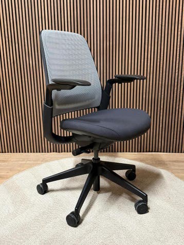 100x Refurbished Steelcase Bureaustoel - Nieuwe Stof En Foam, Verzenden, Zwart, Zo goed als nieuw, Bureaustoel