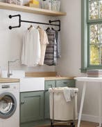 2dekans | kledingrek - Kledingstang zwart metaal -, Kleding | Dames, Ophalen of Verzenden, Nieuw