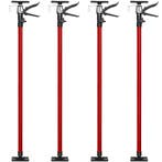 tectake 4 plafondsteunen 115-290cm - rood, Verzenden, Nieuw