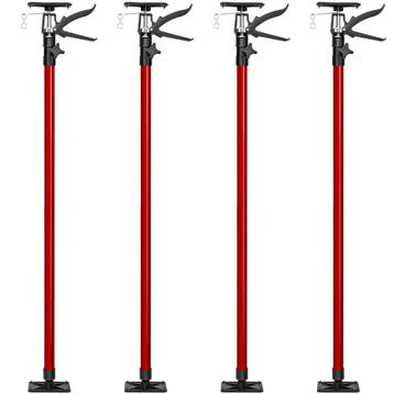 tectake 4 plafondsteunen 115-290cm - rood, Verzenden, Nieuw