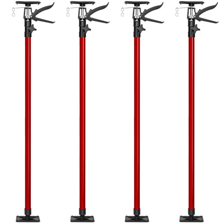 tectake 4 plafondsteunen 115-290cm - rood, Doe-het-zelf en Bouw, Overige Doe-Het-Zelf en Bouw, Verzenden