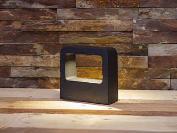(6x) 10W LED zand zwart Tuinlamp 14.5cm warm wit, Nieuw