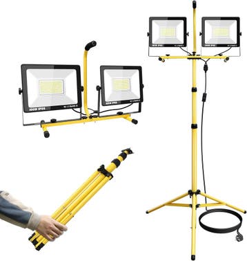 LED Bouwlamp 200W op statief | Tweede Kansje | OP = OP, Verzenden, Met statief, Zo goed als nieuw, Lamp met armatuur
