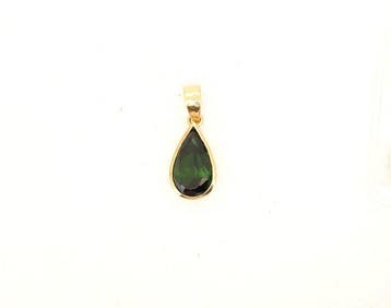 Pendentif - 19,2 carats Or jaune - tourmaline