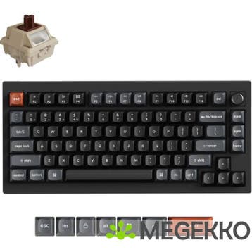 Keychron V1 Ultra Silk POM Brown Switch Draadloos Mechanisch, Verzenden