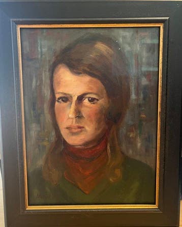 Jan Altink (1885-1971) - Meisje met de rode sjaal