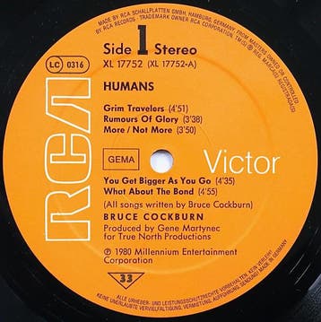 Bruce Cockburn - Humans, Verzenden, Gebruikt