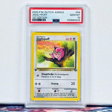 Pokémon Graded card - JIGGLYPUFF #54 1ST EDITION - Pokémon -