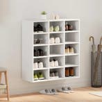 vidaXL Schoenenkast met plank Wit 77,5 x 30 x 83,5 cm, Verzenden, Nieuw