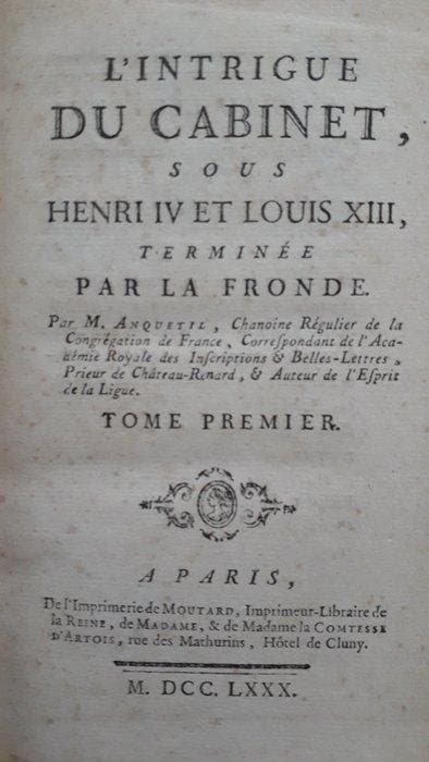 DOlivet & Anquetil & Péréfixe - Histoire de France -, Antiek en Kunst, Antiek | Boeken en Manuscripten
