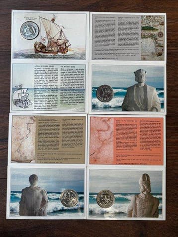 Portugal. Lote de 4 Moedas de 100 Escudos (1987 e 1989) -