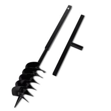 vidaXL Grondboor met handvat en schroefkop 150 mm (zwart), Doe-het-zelf en Bouw, Verzenden, Nieuw