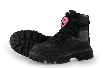 Nubikk Veterboots Meisjes in maat 28 Zwart, Kinderen en Baby's, Verzenden, Jongen of Meisje, Nubikk, Schoenen