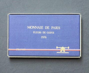 France. Year Set (FDC) 1976 (9 monnaies) dont 1 x 50 Francs