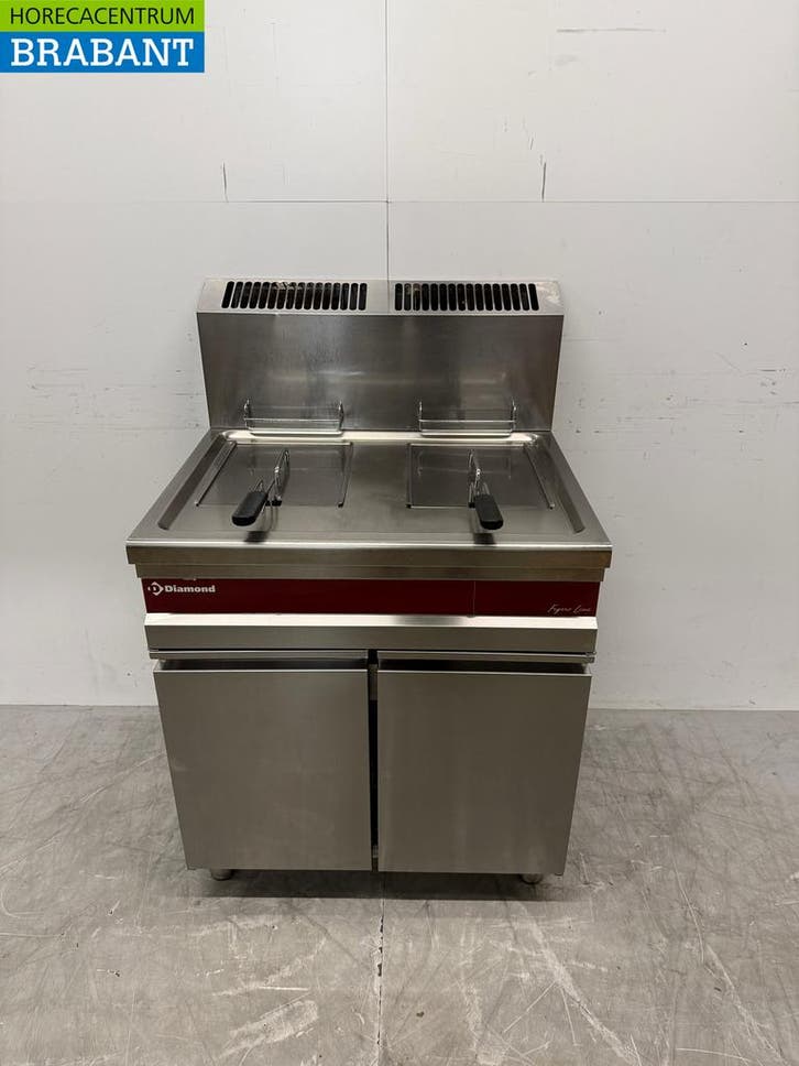 Friteuse double Diamond en acier inoxydable 2 x 15 litres, Articles professionnels, Horeca | Autre, Envoi