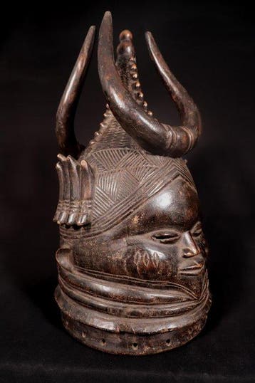 Dansmasker - Mende Helm Masker - 50 cm - Sierra Leone