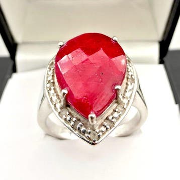 Zonder minimumprijs - Harry Ivens - Ring Zilver - Ruby