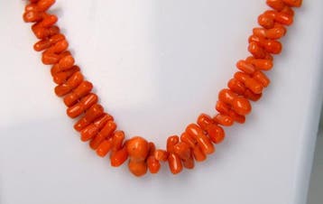 Koraal - Vintage Italiaans rood koraal - 25 g - Halsketting, Verzamelen
