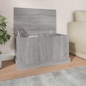 vidaXL Opbergbox 70x40x38 cm bewerkt hout grijs sonoma, Verzenden
