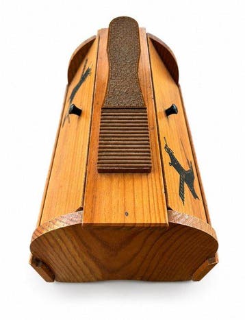 Kist - Hout - Vintage schoenpoets kist