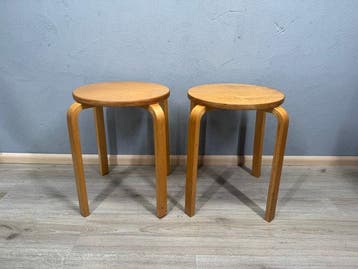 IKEA - Kruk - Hout - Twee krukjes, 2000