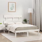 vidaXL Bedframe massief hout wit 160x200 cm, Verzenden, Nieuw