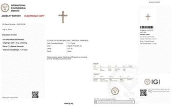 Sans prix de réserve - Pendentif en forme de croix - 14