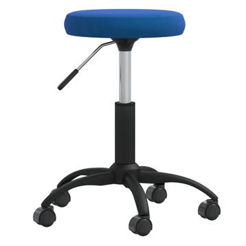 vidaXL Eetkamerstoel fluweel blauw, Verzenden, Nieuw