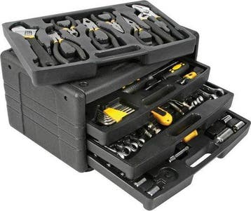 2dekans | Toolland Gevulde gereedschapskoffer, 99-delig,, Doe-het-zelf en Bouw, Ophalen of Verzenden, Nieuw