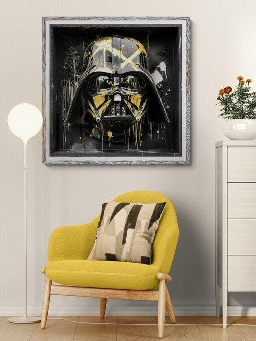 CREATIVE_HUB - Dart Vader mask in basquiat style, Verzamelen, Film en Tv