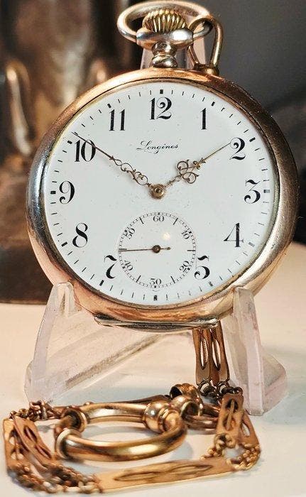 Longines - Excellent 7 grand prix call:19:76N - 3511461 -, Handtassen en Accessoires, Horloges | Heren